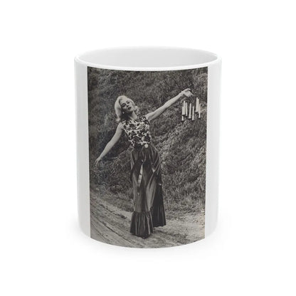 Diane McBain #27 (Vintage Female Icon) White Coffee Mug-11oz-Go Mug Yourself