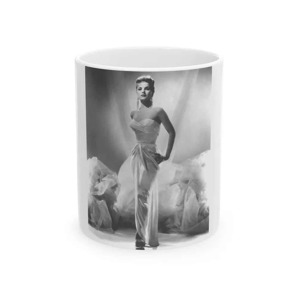 Debra Paget #101 (Vintage Female Icon) White Coffee Mug-11oz-Go Mug Yourself