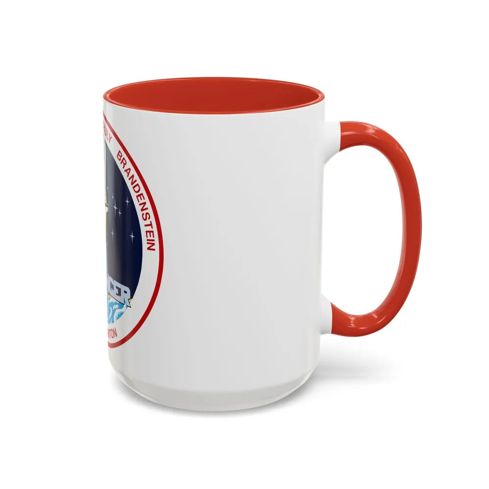 STS 8 (NASA) Accent Coffee Mug-Go Mug Yourself