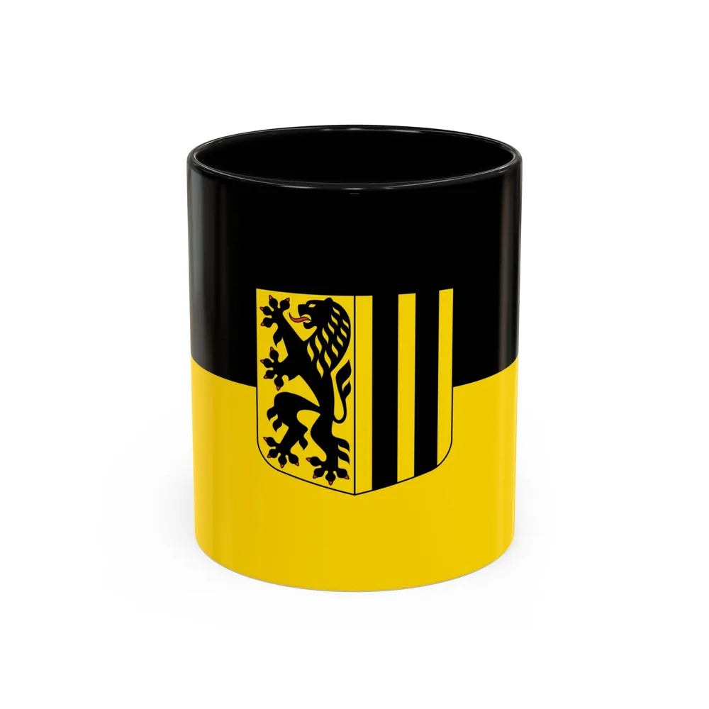 Flag of Dresden Germany - Accent Coffee Mug-11oz-Black-Go Mug Yourself