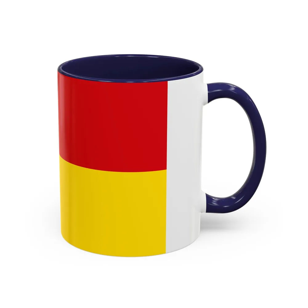 Flag of Borken Germany - Accent Coffee Mug-Go Mug Yourself