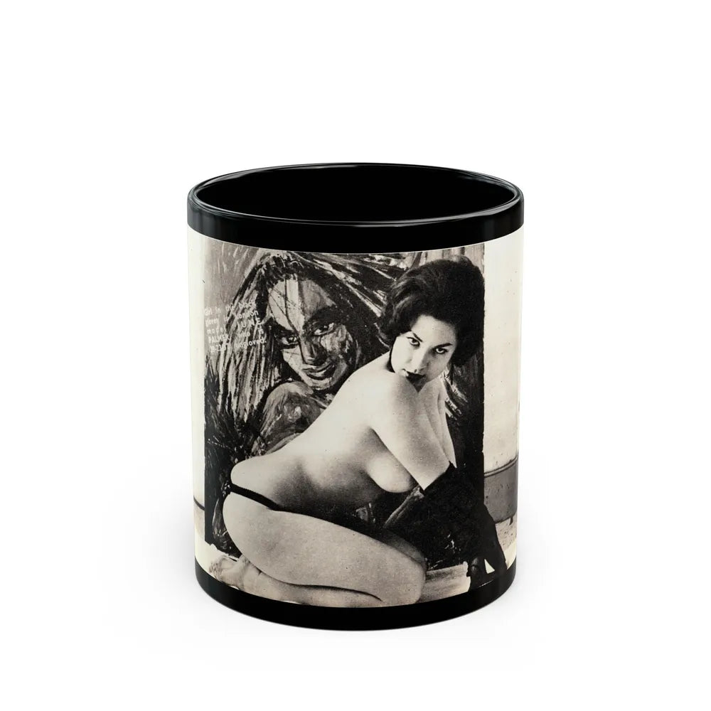 June Palmer #202 (Vintage Female Icon) Black Coffee Mug-11oz-Go Mug Yourself