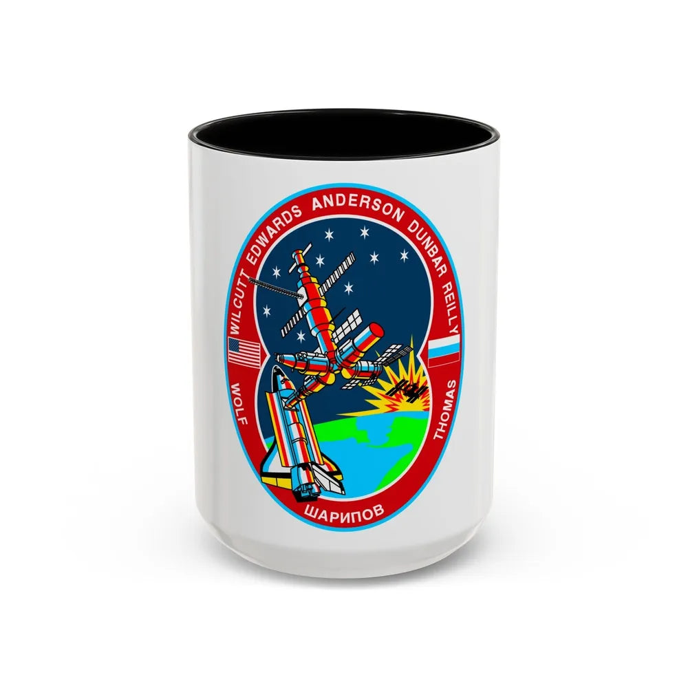 STS 89 (NASA) Accent Coffee Mug-15oz-Black-Go Mug Yourself