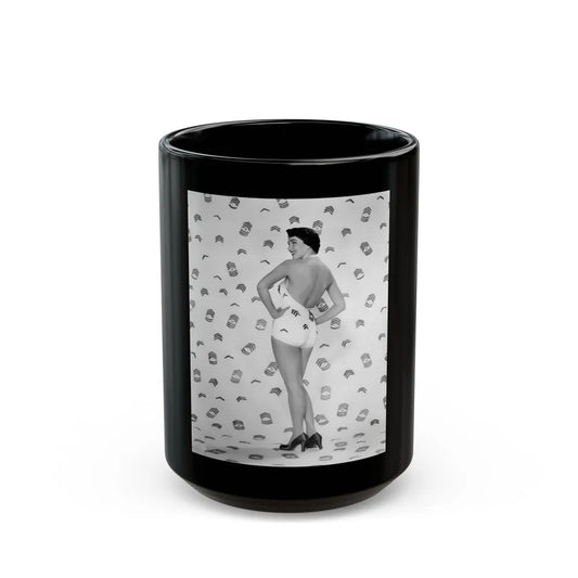 Julia Adams #54 (Vintage Female Icon) Black Coffee Mug-15oz-Go Mug Yourself