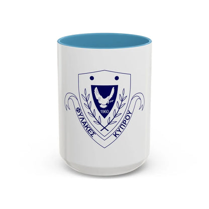 Cyprus Prisons Department - Accent Coffee Mug-15oz-Light Blue-Go Mug Yourself