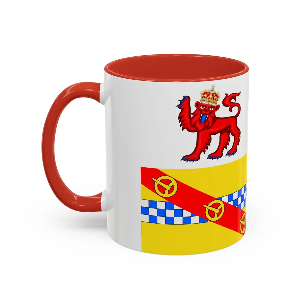 Flag of Angus UK - Accent Coffee Mug-Go Mug Yourself