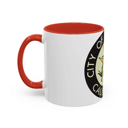 Seal of Carlsbad California - Accent Coffee Mug-Go Mug Yourself