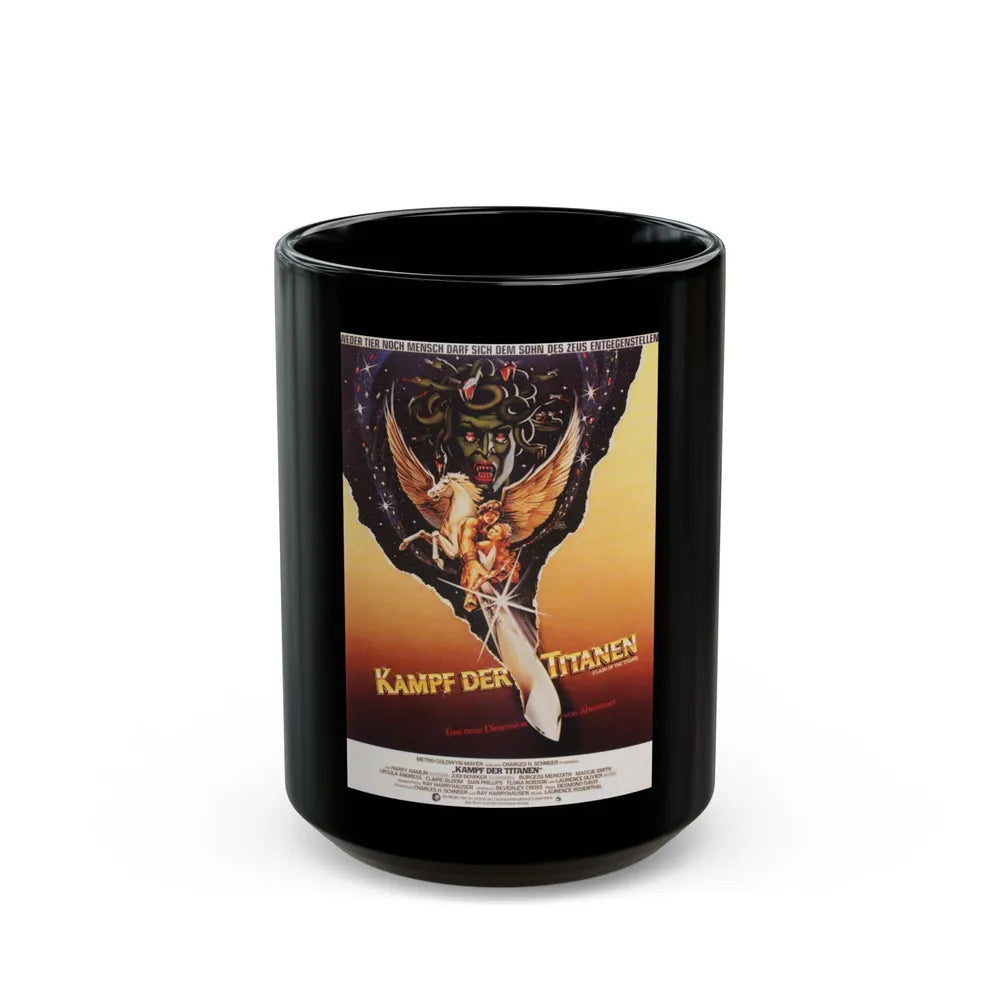 CLASH OF THE TITANS (2) 1981 Movie Poster - Black Coffee Mug-15oz-Go Mug Yourself