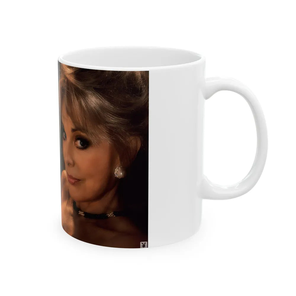 Terry Moore #411 - Unreleased Aug. '84 Playboy Photo from shoot (Vintage Female Icon) White Coffee Mug-Go Mug Yourself