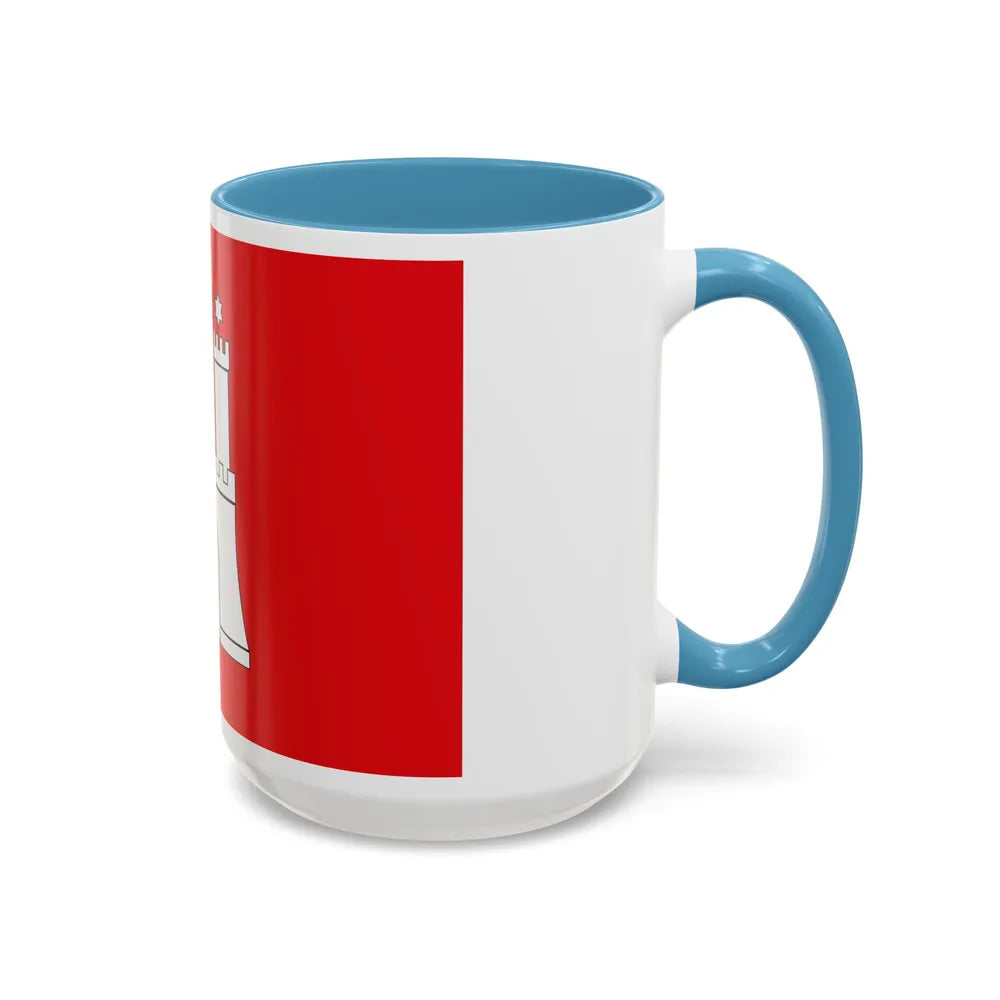 Flag of Hamburg Germany - Accent Coffee Mug-Go Mug Yourself