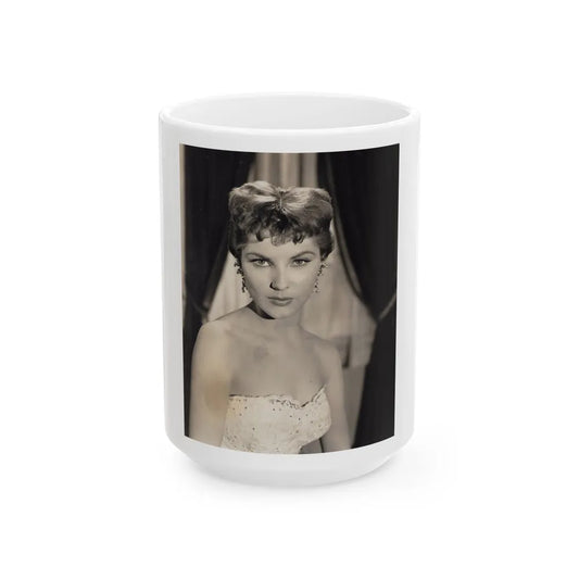 Debra Paget #475 (Vintage Female Icon) White Coffee Mug-15oz-Go Mug Yourself