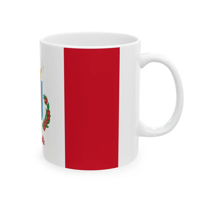 Flag of Heredia Province Costa Rica - White Coffee Mug-Go Mug Yourself