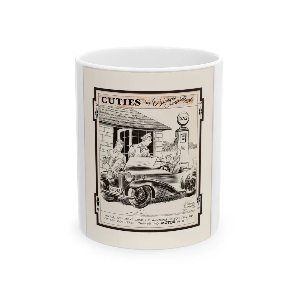 Cuties Single-Panel Comic Strip - White Coffee Mug-11oz-Go Mug Yourself