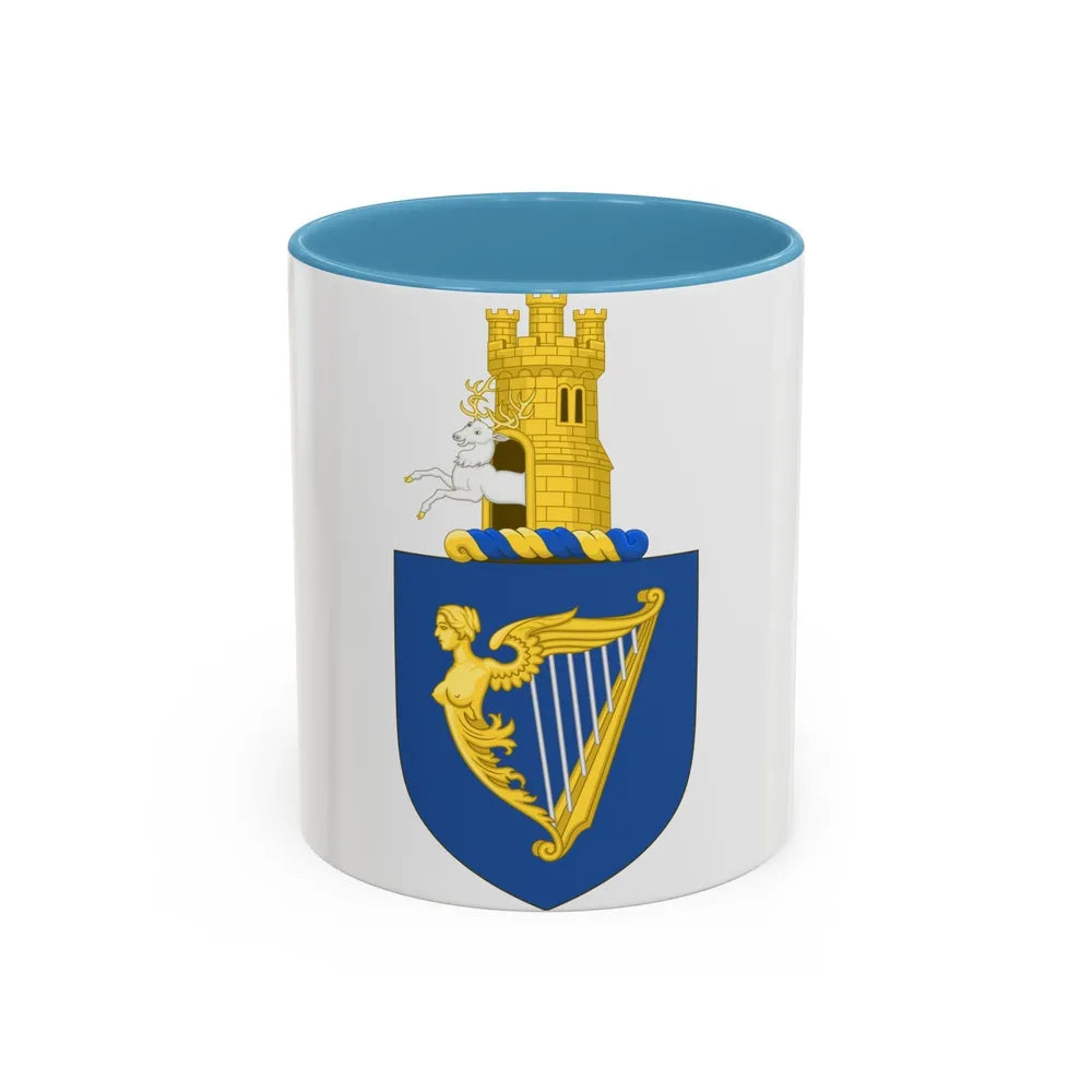 Royal arms of Ireland - Accent Coffee Mug-11oz-Light Blue-Go Mug Yourself