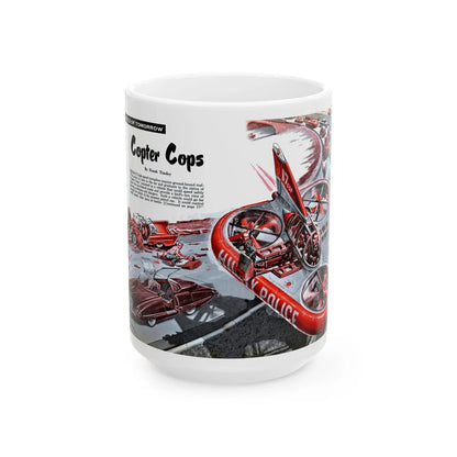 Copter Cops, 1958 - White Coffee Mug-15oz-Go Mug Yourself