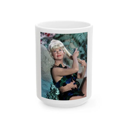 Doris Day #11y7 (Vintage Female Icon) White Coffee Mug-15oz-Go Mug Yourself