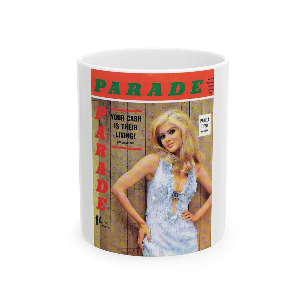 Pamela Tiffin #21 - Mag. Cover (Vintage Female Icon) White Coffee Mug-11oz-Go Mug Yourself