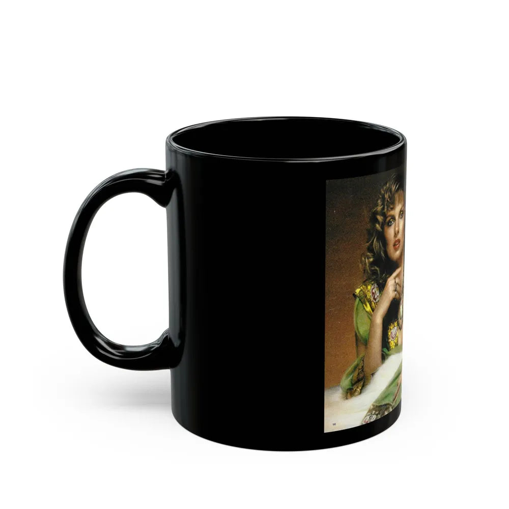 Julie Ege #120 (Vintage Female Icon) Black Coffee Mug-Go Mug Yourself