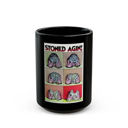 stoned again (Music Poster) Black Coffee Mug-15oz-Go Mug Yourself