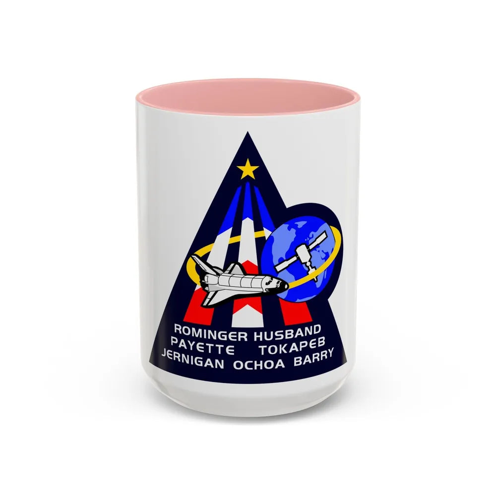 STS 96 (NASA) Accent Coffee Mug-15oz-Pink-Go Mug Yourself