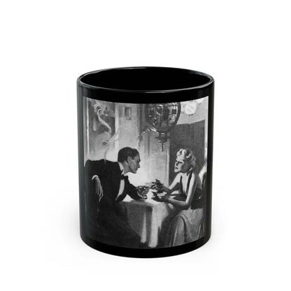 Bright Danger (2), Liberty magazine, September 25, 1937 - Black Coffee Mug-11oz-Go Mug Yourself