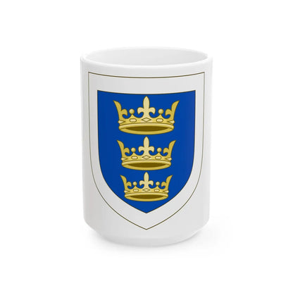 Coat of arms of the Lordship of Ireland - White Coffee Mug-15oz-Go Mug Yourself