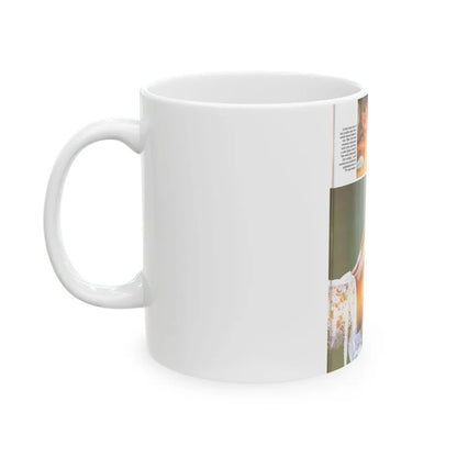 Linda Blair #141 - Partially Topless (Vintage Female Icon) White Coffee Mug-Go Mug Yourself