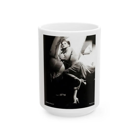 Debra Paget #452 2 (Vintage Female Icon) White Coffee Mug-15oz-Go Mug Yourself