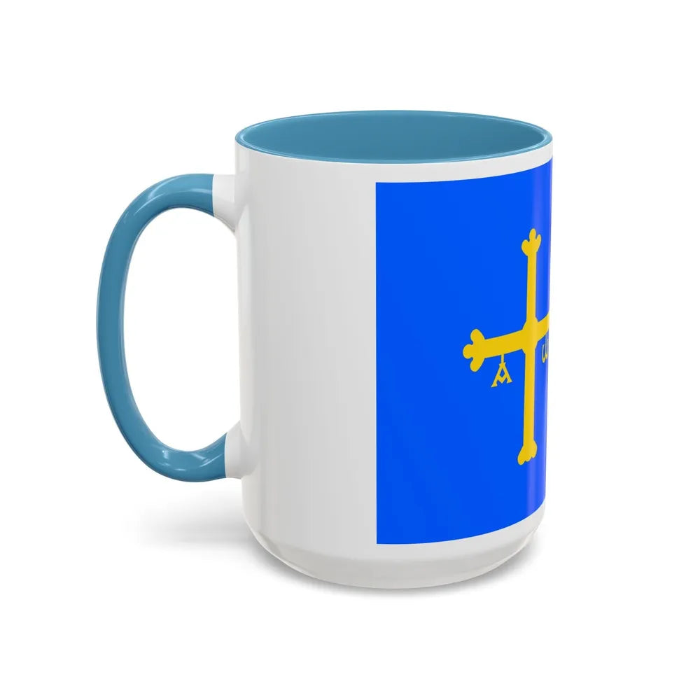 Flag of Asturias Spain - Accent Coffee Mug-Go Mug Yourself