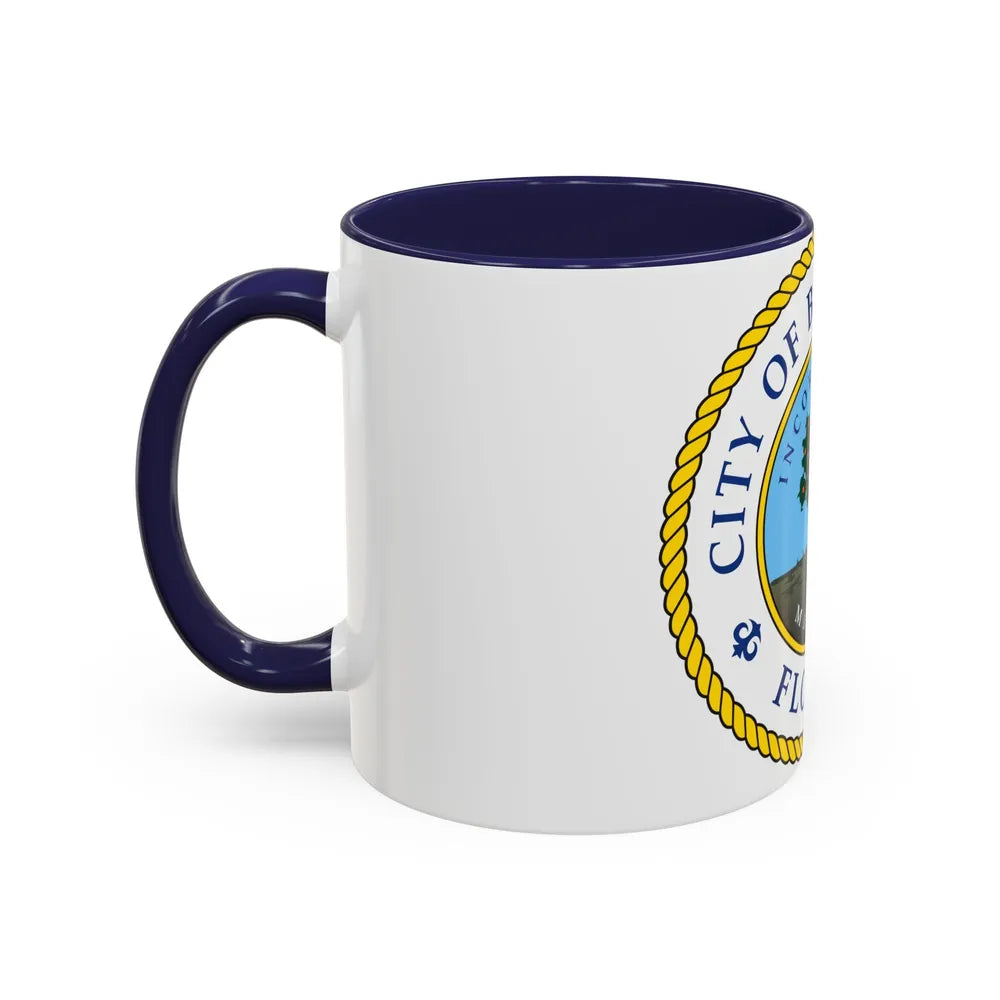 Seal of Bradenton Florida - Accent Coffee Mug-Go Mug Yourself