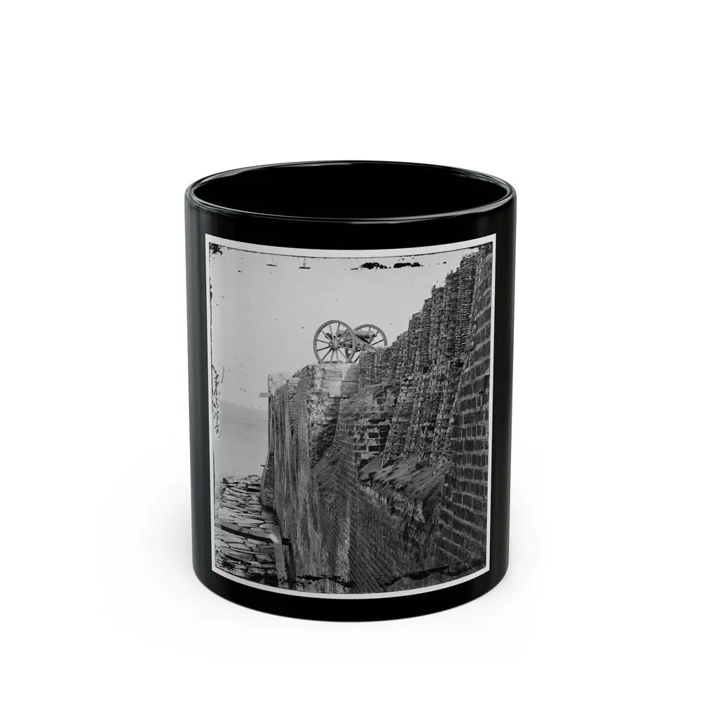 Charleston, S.C. Breach Patched With Gabions On The North Wall Of Fort Sumter (U.S. Civil War) Black Coffee Mug-11oz-Go Mug Yourself