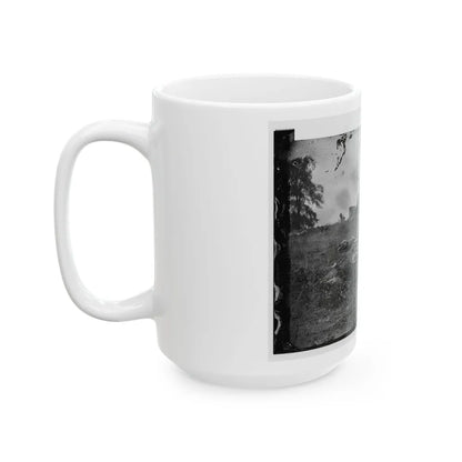 Gettysburg, Pa. Confederate Dead At The Edge Of The Rose Woods, July 5, 1863 (U.S. Civil War) White Coffee Mug-Go Mug Yourself