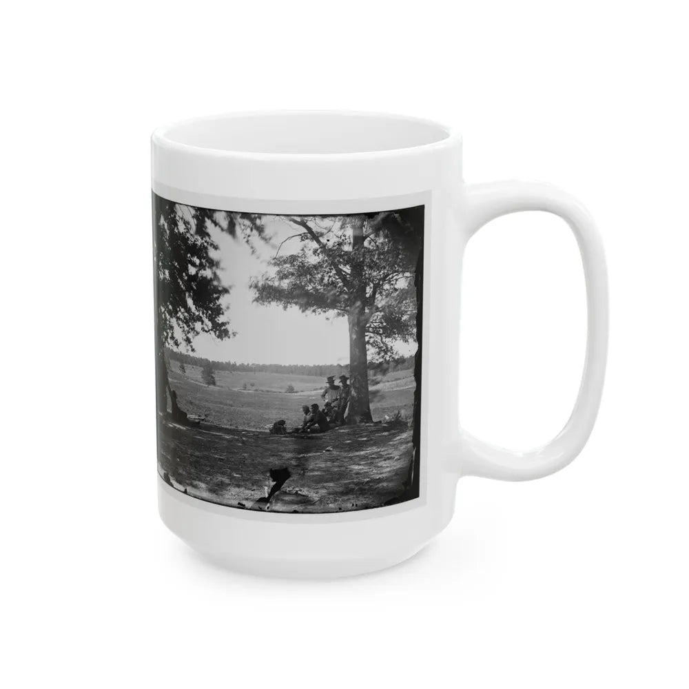 Cedar Mountain, Va. Battlefield Viewed From The West (U.S. Civil War) White Coffee Mug-Go Mug Yourself