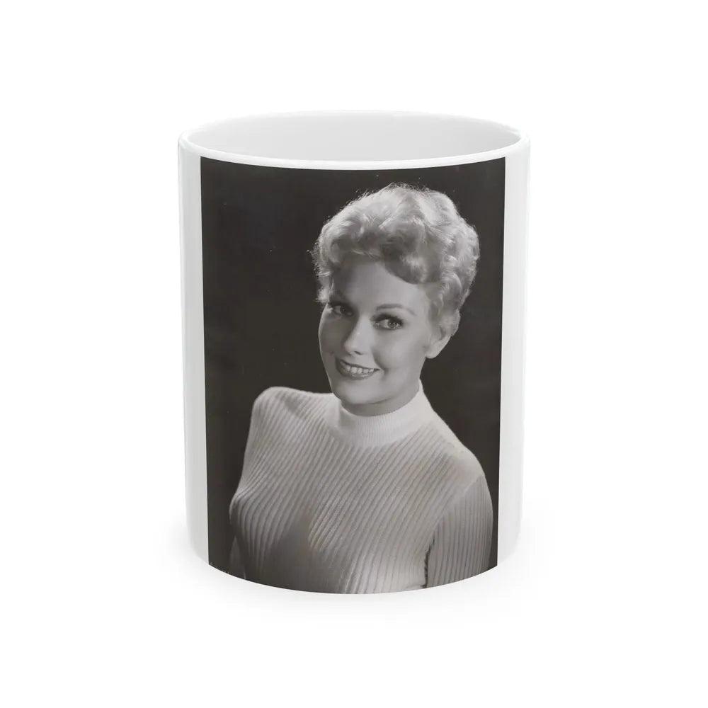 Kim Novak #337 (Vintage Female Icon) White Coffee Mug-11oz-Go Mug Yourself