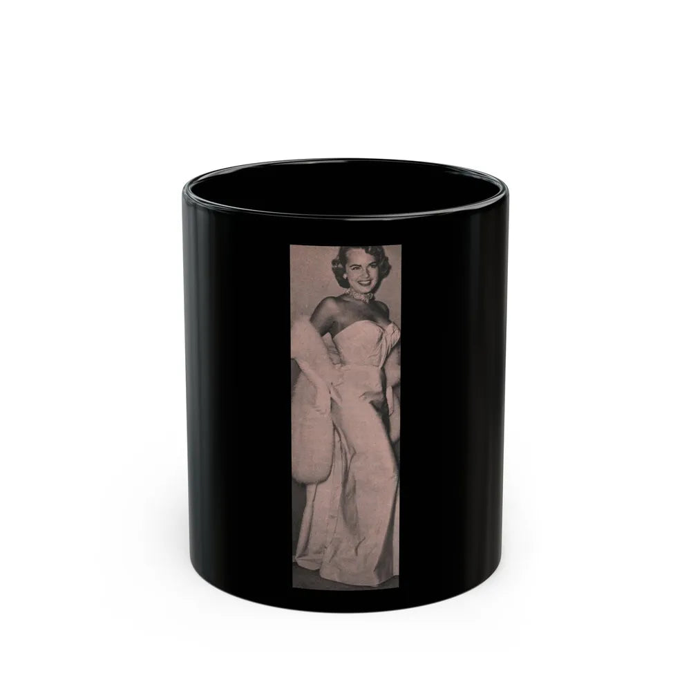 Terry Moore #558 - 1.75x5.75 Magazine Page Photo Clipping (Vintage Female Icon) Black Coffee Mug-11oz-Go Mug Yourself