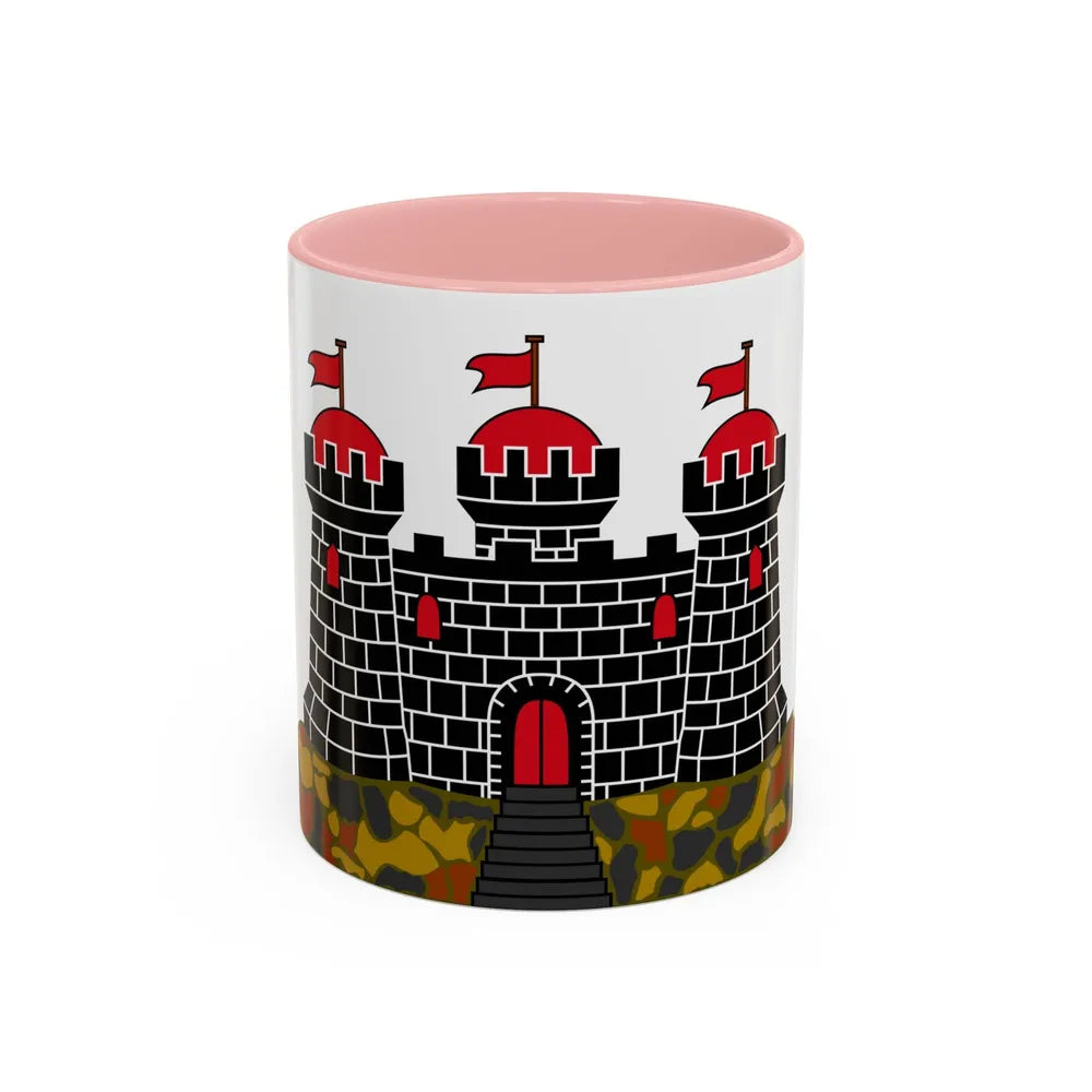 Flag of Edinburgh UK - Accent Coffee Mug-11oz-Pink-Go Mug Yourself