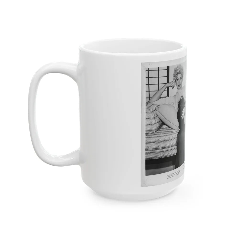 Barbara Nichols #442 (Vintage Female Icon) White Coffee Mug-Go Mug Yourself