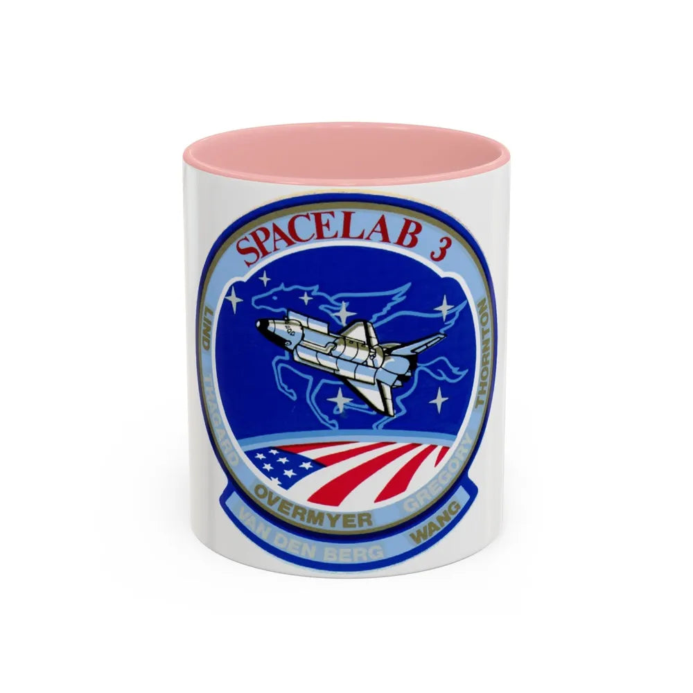 STS 51 b (NASA) Accent Coffee Mug-11oz-Pink-Go Mug Yourself