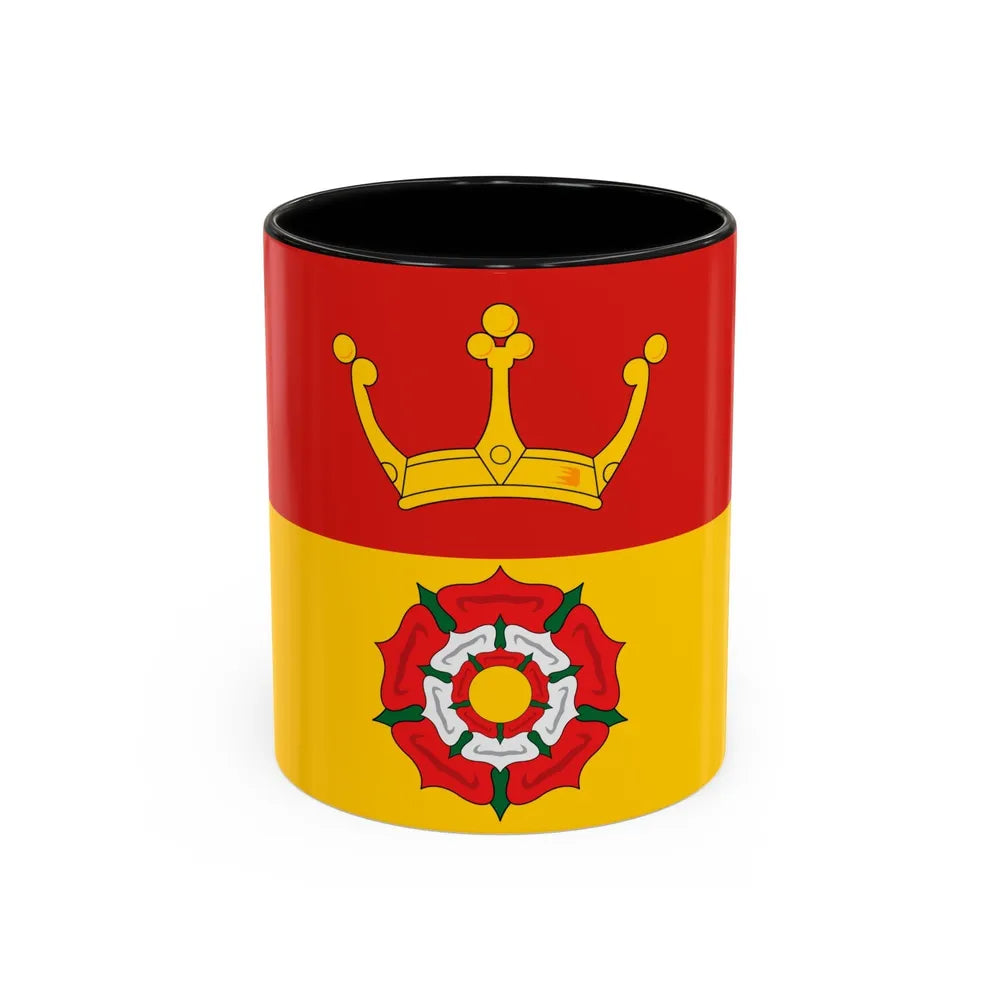 Flag of Hampshire UK - Accent Coffee Mug-11oz-Black-Go Mug Yourself