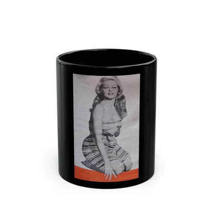 Julie Newmar #293 (Vintage Female Icon) Black Coffee Mug-11oz-Go Mug Yourself