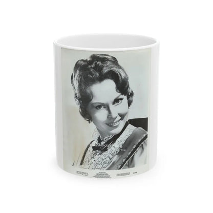 Hazel Court #87 (Vintage Female Icon) White Coffee Mug-11oz-Go Mug Yourself