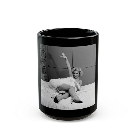 Greta Thyssen #77 (Vintage Female Icon) Black Coffee Mug-15oz-Go Mug Yourself