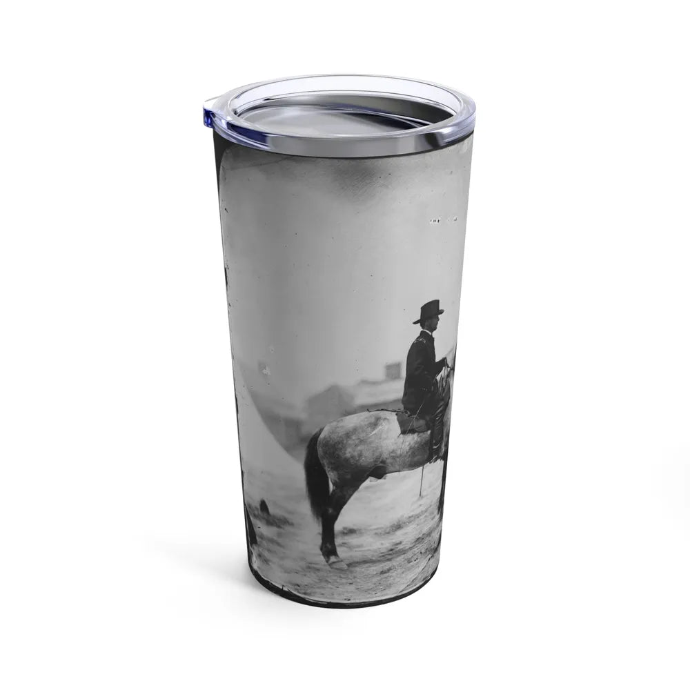 Falmouth, Va. Gen. Alfred Pleasonton On Horseback (U.S. Civil War) Tumbler 20oz-Go Mug Yourself