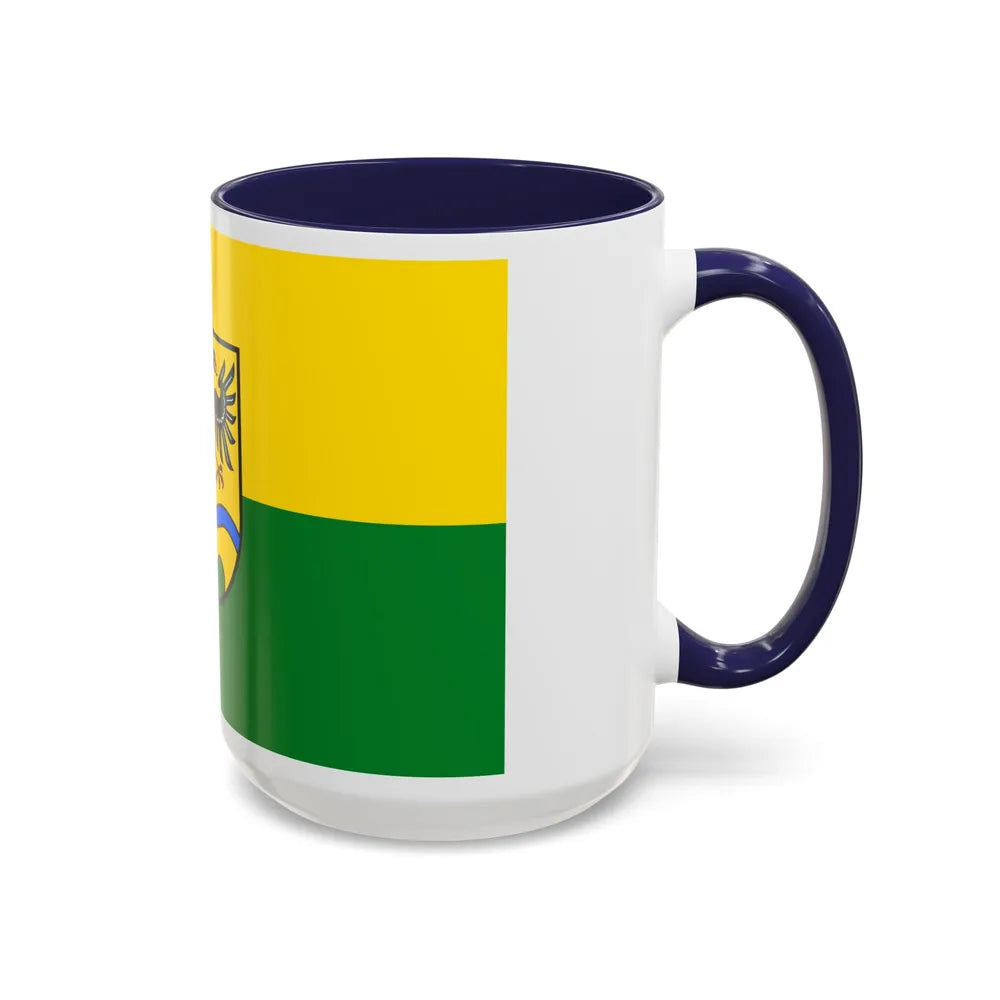 Flag of Deggendorf Germany - Accent Coffee Mug-Go Mug Yourself