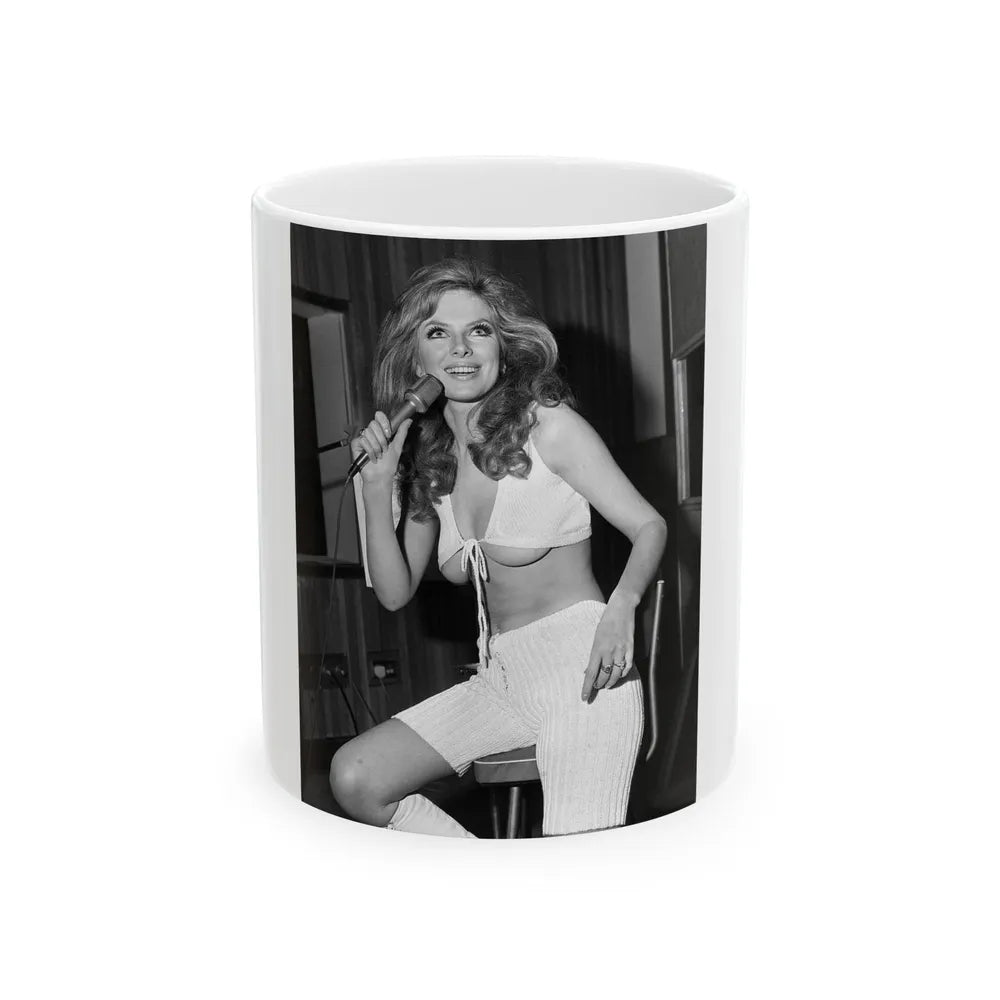 Julie Ege #221 (Vintage Female Icon) White Coffee Mug-11oz-Go Mug Yourself