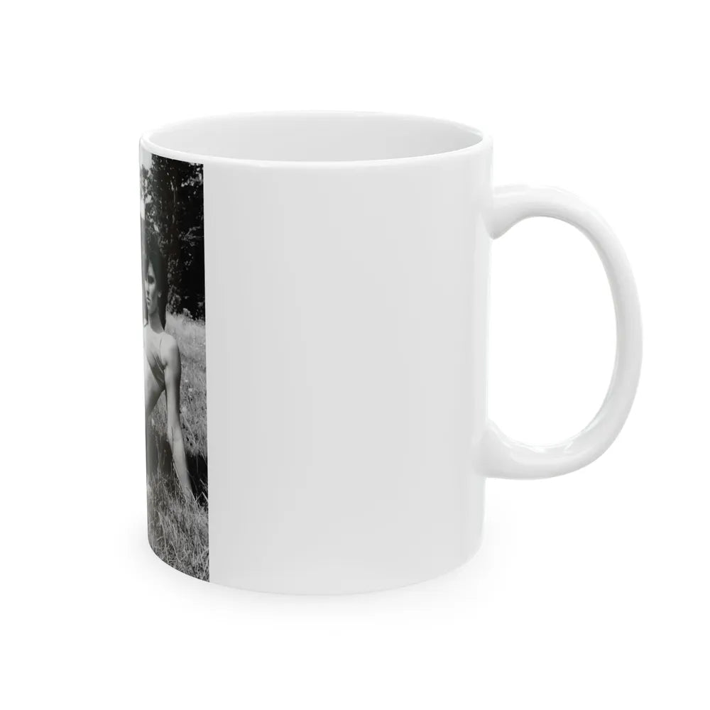 Caroline Munro #286 (Vintage Female Icon) White Coffee Mug-Go Mug Yourself