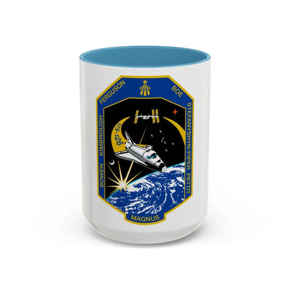 STS 126 (NASA) Accent Coffee Mug-15oz-Light Blue-Go Mug Yourself