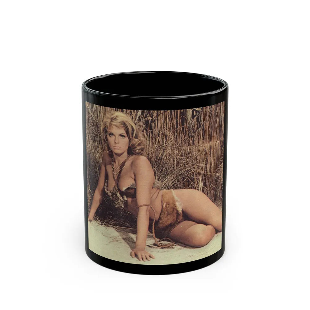 Julie Ege #99 (Vintage Female Icon) Black Coffee Mug-11oz-Go Mug Yourself