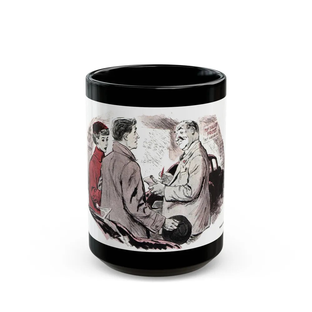 Call it Even, Collier's, March 15, 1952 - Black Coffee Mug-15oz-Go Mug Yourself