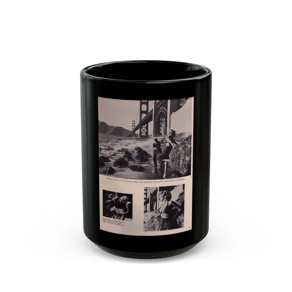 Eve Meyer #28 (Vintage Female Icon) Black Coffee Mug-15oz-Go Mug Yourself